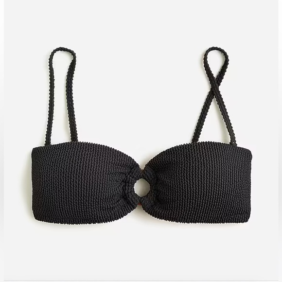 🌻NEW w.tag J. Crew Black Textured hipster full-coverage bikini bottoms Size 3X - Picture 10 of 10